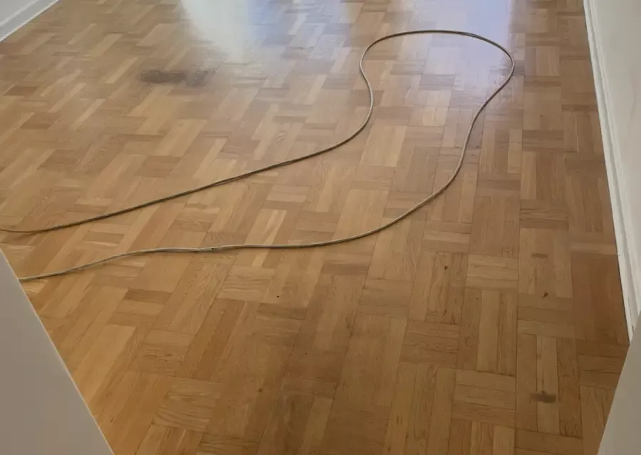 Golvslipning av rutparkett i Malmö